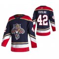 Wholesale Cheap Men's Florida Panthers #42 Gustav Forsling Navy Stitched Jersey