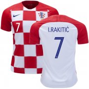 Wholesale Cheap Croatia #7 I.Rakitic Home Kid Soccer Country Jersey