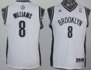 Cheap Brooklyn Nets #8 Deron Williams White Kids Jersey