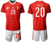 Wholesale Cheap Hungary 20 SALLAI Home UEFA Euro 2020 Soccer Jersey