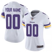 Wholesale Cheap Nike Minnesota Vikings Customized White Stitched Vapor Untouchable Limited Women's NFL Jersey