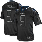 Wholesale Cheap Nike Cowboys #9 Tony Romo Lights Out Black Men's Stitched NFL Elite Jersey