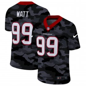 Cheap Houston Texans #99 J.J. Watt Men\'s Nike 2020 Black CAMO Vapor Untouchable Limited Stitched NFL Jersey