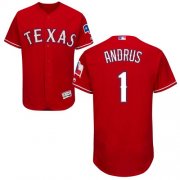 Wholesale Cheap Rangers #1 Elvis Andrus Red Flexbase Authentic Collection Stitched MLB Jersey
