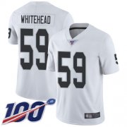Wholesale Cheap Nike Raiders #59 Tahir Whitehead White Men's Stitched NFL 100th Season Vapor Limited Jersey