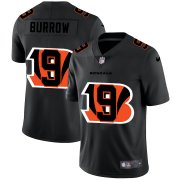 Wholesale Cheap Cincinnati Bengals #9 Joe Burrow Men's Nike Team Logo Dual Overlap Limited NFL Jersey Black