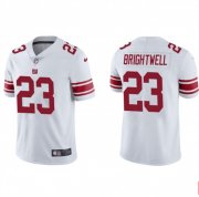 Wholesale Cheap Men's New York Giants #23 Gary Brightwell White Vapor Untouchable Limited Stitched Jersey