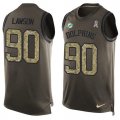 Wholesale Cheap Nike Dolphins #90 Shaq Lawson Green Men's Stitched NFL Limited Salute To Service Tank Top Jersey