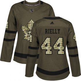 Wholesale Cheap Adidas Maple Leafs #44 Morgan Rielly Green Salute to Service Women\'s Stitched NHL Jersey