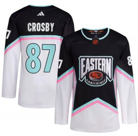 Cheap Men\'s Pittsburgh Penguins #87 Sidney Crosby White Black 2023 All-Star Stitched Jersey