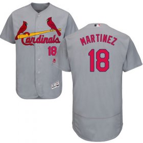Wholesale Cheap Cardinals #18 Carlos Martinez Grey Flexbase Authentic Collection Stitched MLB Jersey