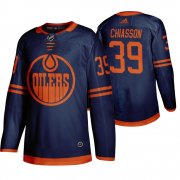 Wholesale Cheap Edmonton Oilers #39 Alex Chiasson Blue 2019-20 Third Alternate Jersey