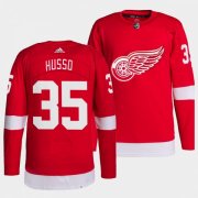 Men's Detroit Red Wings Primegreen Authentic #35 Ville Husso Red Home Jersey