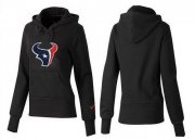 Wholesale Cheap Women's Houston Texans Logo Pullover Hoodie Black