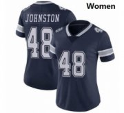 Wholesale Cheap Women Dallas Cowboys #48 Daryl Johnston Nike Vapor Navy Blue Limited Jersey