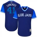 Wholesale Cheap Blue Jays #41 Aaron Sanchez Navy 