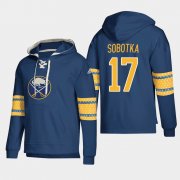 Wholesale Cheap Buffalo Sabres #17 Vladimir Sobotka Navy adidas Lace-Up Pullover Hoodie