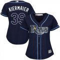 Wholesale Cheap Rays #39 Kevin Kiermaier Dark Blue Alternate Women's Stitched MLB Jersey