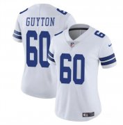 Cheap Women's Dallas Cowboys #60 Tyler Guyton White 2024 Draft Vapor Limited Football Stitched Jersey(Run Small)