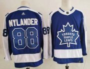 Wholesale Cheap Men's Toronto Maple Leafs #88 William Nylander Royal Blue 2021 Retro Stitched NHL Jersey