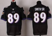 Wholesale Cheap Nike Ravens #89 Steve Smith Black Alternate Men's Stitched NFL New Elite Jersey