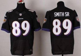Wholesale Cheap Nike Ravens #89 Steve Smith Black Alternate Men\'s Stitched NFL New Elite Jersey