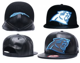 Wholesale Cheap NFL Carolina Panthers Fresh Logo Black Reflective Adjustable Hat G105
