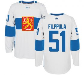 Wholesale Cheap Team Finland #51 Valtteri Filppula White 2016 World Cup Stitched NHL Jersey