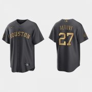 Wholesale Cheap Men's Houston Astros #27 Jose Altuve Charcoal 2022 All-Star Cool Base Stitched Baseball Jersey