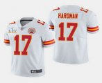 Wholesale Cheap Men's Kansas City Chiefs #17 Mecole Hardman White 2021 Super Bowl LV Stitched NFL Jersey
