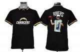 Wholesale Cheap Nike Chargers #17 Philip Rivers Black Men's NFL Game All Star Fashion Jersey