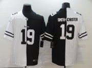 Wholesale Cheap Men's Pittsburgh Steelers #19 JuJu Smith-Schuster White Black Peaceful Coexisting 2020 Vapor Untouchable Stitched NFL Nike Limited Jersey