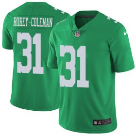 Wholesale Cheap Nike Eagles #31 Nickell Robey-Coleman Green Men\'s Stitched NFL Limited Rush Jersey