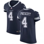 Wholesale Cheap Nike Cowboys #4 Dak Prescott Navy Blue Team Color Men's Stitched NFL Vapor Untouchable Elite Jersey
