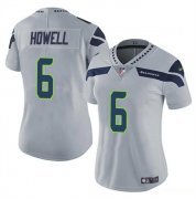 Cheap Women's Seattle Seahawks #6 Sam Howell Gray Vapor Limited Football Stitched Jersey