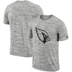 Wholesale Cheap Men\'s Arizona Cardinals Nike Heathered Black Sideline Legend Velocity Travel Performance T-Shirt