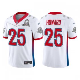 Wholesale Cheap Men\'s Miami Dolphins #25 Xavien Howard 2022 White AFC Stitched Jersey