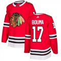 Wholesale Cheap Adidas Blackhawks #17 Lance Bouma Red Home Authentic Stitched NHL Jersey