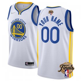 Wholesale Cheap Men\'s Golden State Warriors Active Player Custom 2022 White NBA Finals Stitched Jersey
