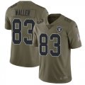 Wholesale Cheap Nike Raiders #83 Darren Waller Olive Men's Stitched NFL Limited 2017 Salute To Service Jersey