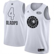 Wholesale Cheap Nike Pacers #4 Victor Oladipo White NBA Jordan Swingman 2018 All-Star Game Jersey
