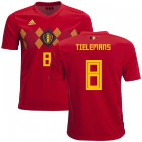 Wholesale Cheap Belgium #8 Tielemans Home Kid Soccer Country Jersey