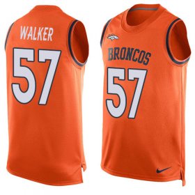 Wholesale Cheap Nike Broncos #57 Demarcus Walker Orange Team Color Men\'s Stitched NFL Limited Tank Top Jersey