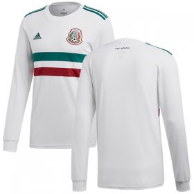 Wholesale Cheap Mexico Blank Away Long Sleeves Soccer Country Jersey