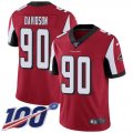 Wholesale Cheap Nike Falcons #90 Marlon Davidson Red Team Color Men's Stitched NFL 100th Season Vapor Untouchable Limited Jersey