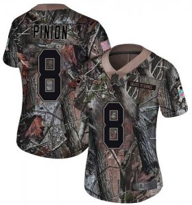 Wholesale Cheap Nike Buccaneers #8 Bradley Pinion Camo Women\'s Stitched NFL Limited Rush Realtree Jersey