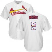 Wholesale Cheap Cardinals #9 Roger Maris White Team Logo Fashion Stitched MLB Jersey
