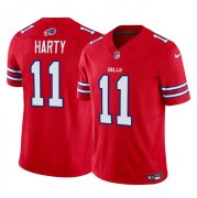Wholesale Cheap Men's Buffalo Bills #11 Deonte Harty Red 2023 F.U.S.E. Vapor Untouchable Limited Football Stitched Jersey