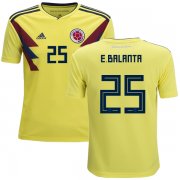 Wholesale Cheap Colombia #25 E.Balanta Home Kid Soccer Country Jersey
