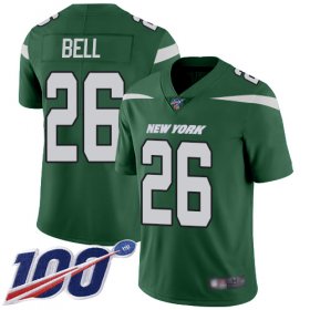 Wholesale Cheap Nike Jets #26 Le\'Veon Bell Green Team Color Youth Stitched NFL 100th Season Vapor Limited Jersey